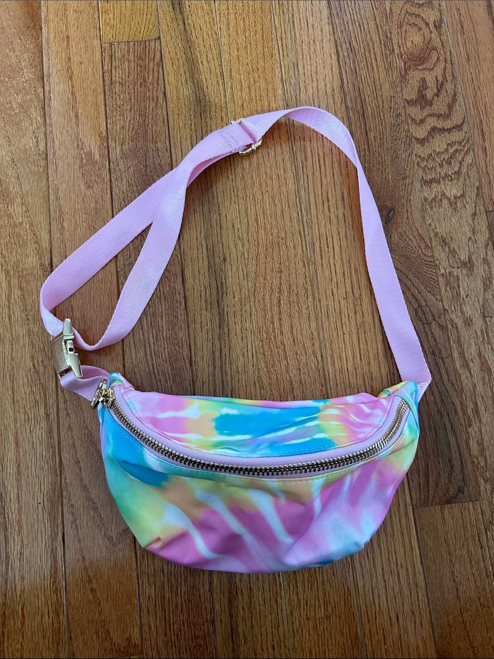 Stoney Clover Ln Tie-Dye Fanny Pack with Pink Strap